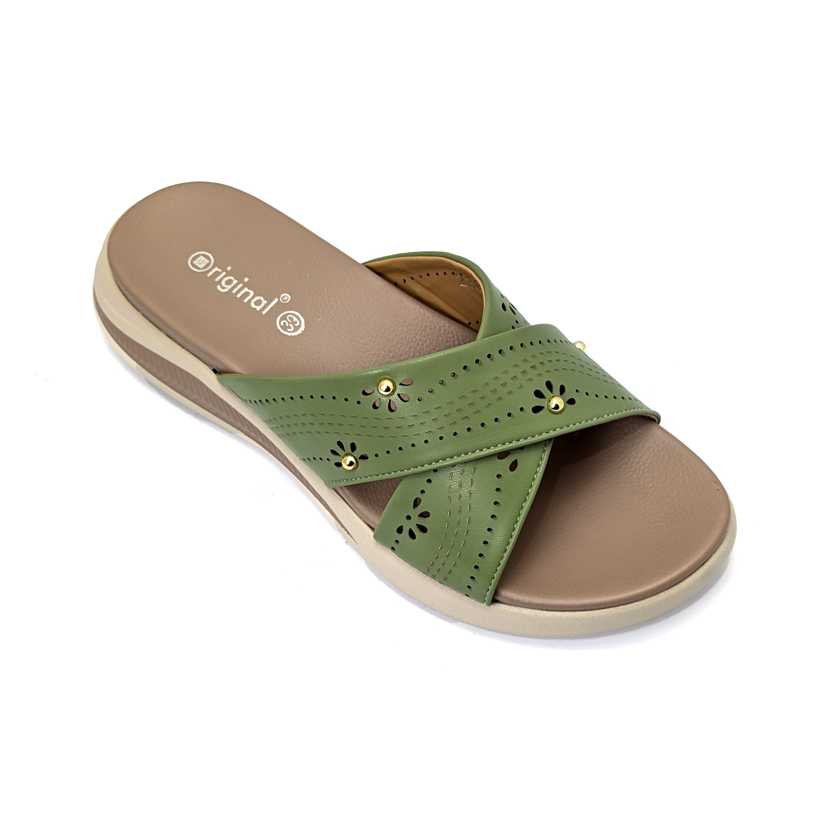Green Pu Slipper