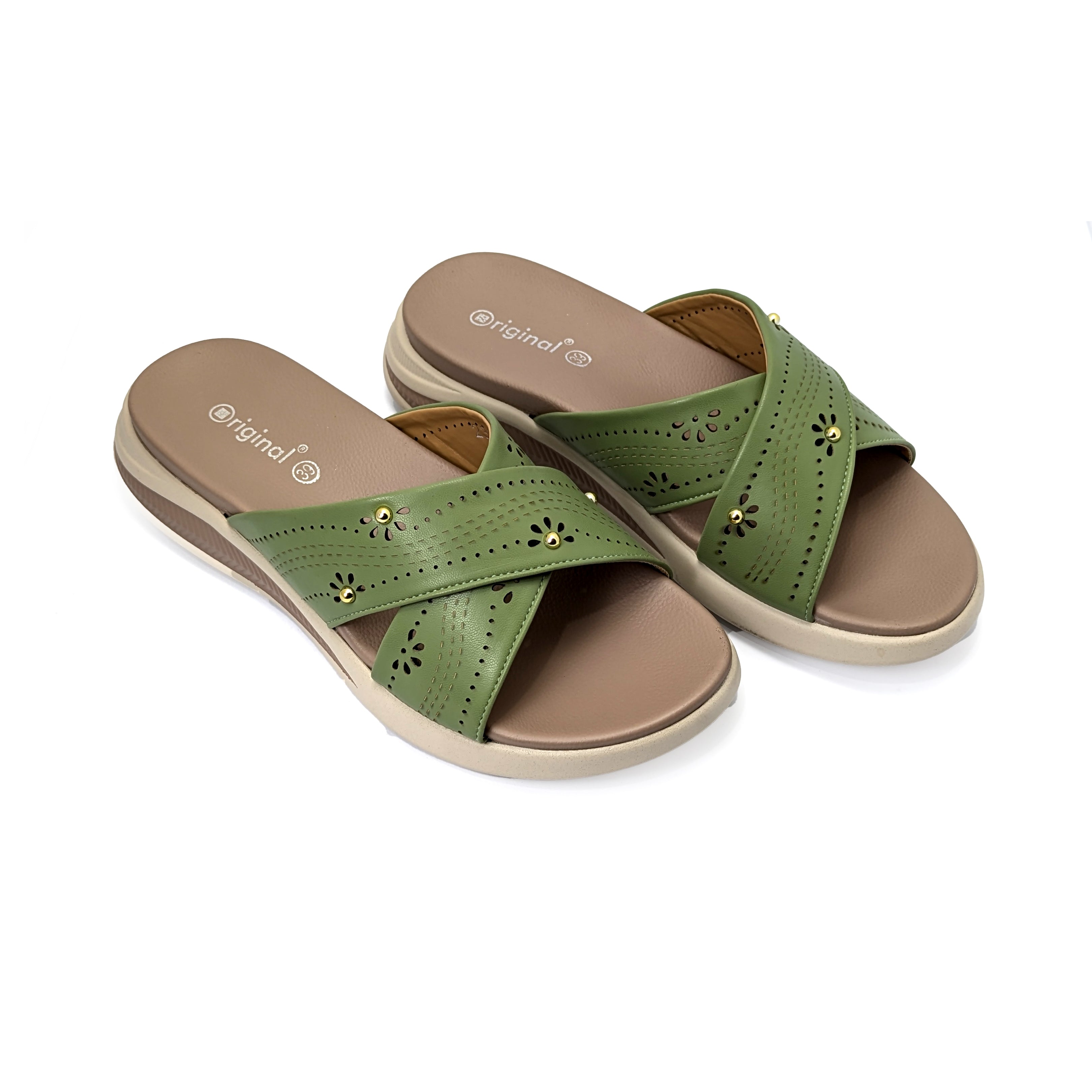 Green Pu Slipper