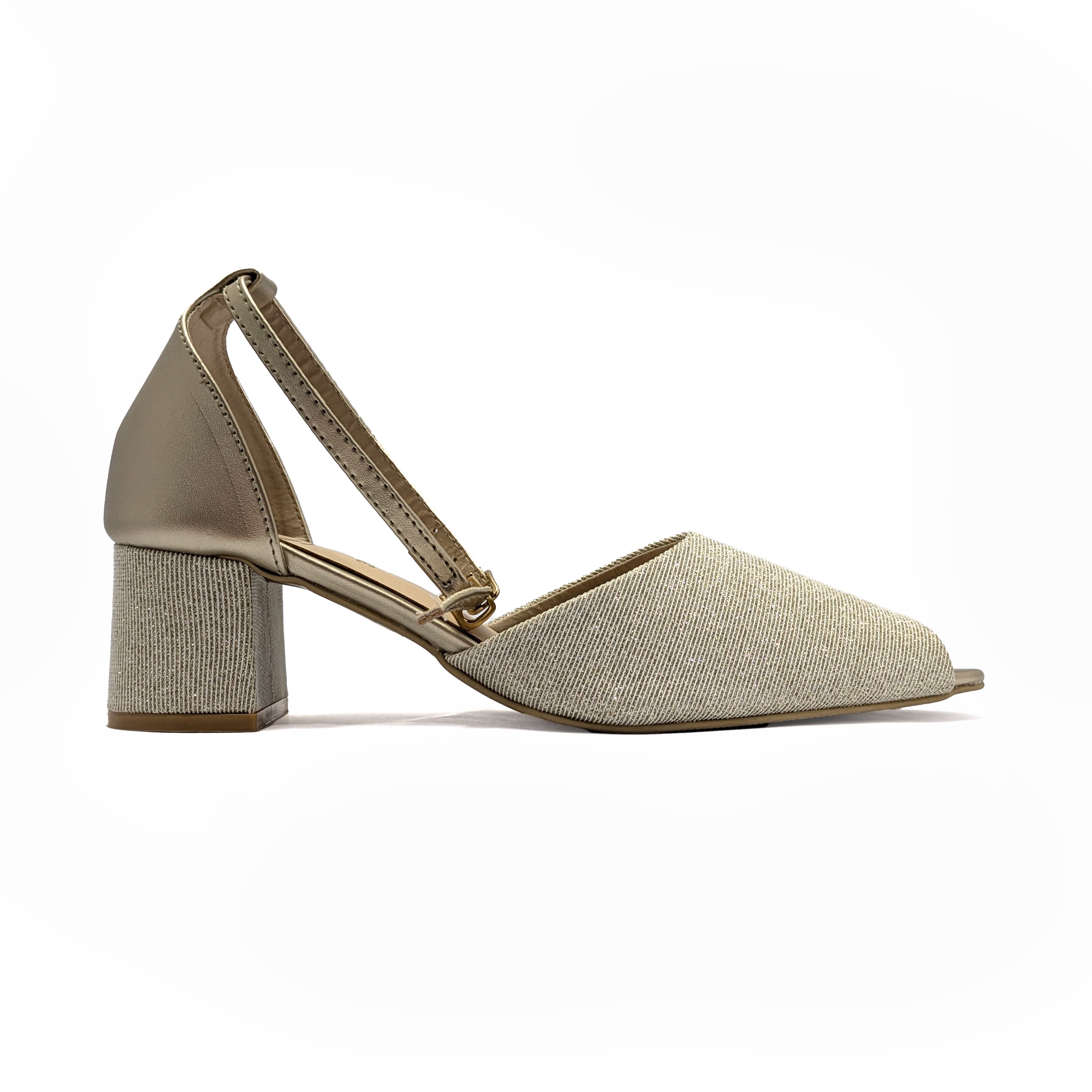 Golden Formal Court Shoes