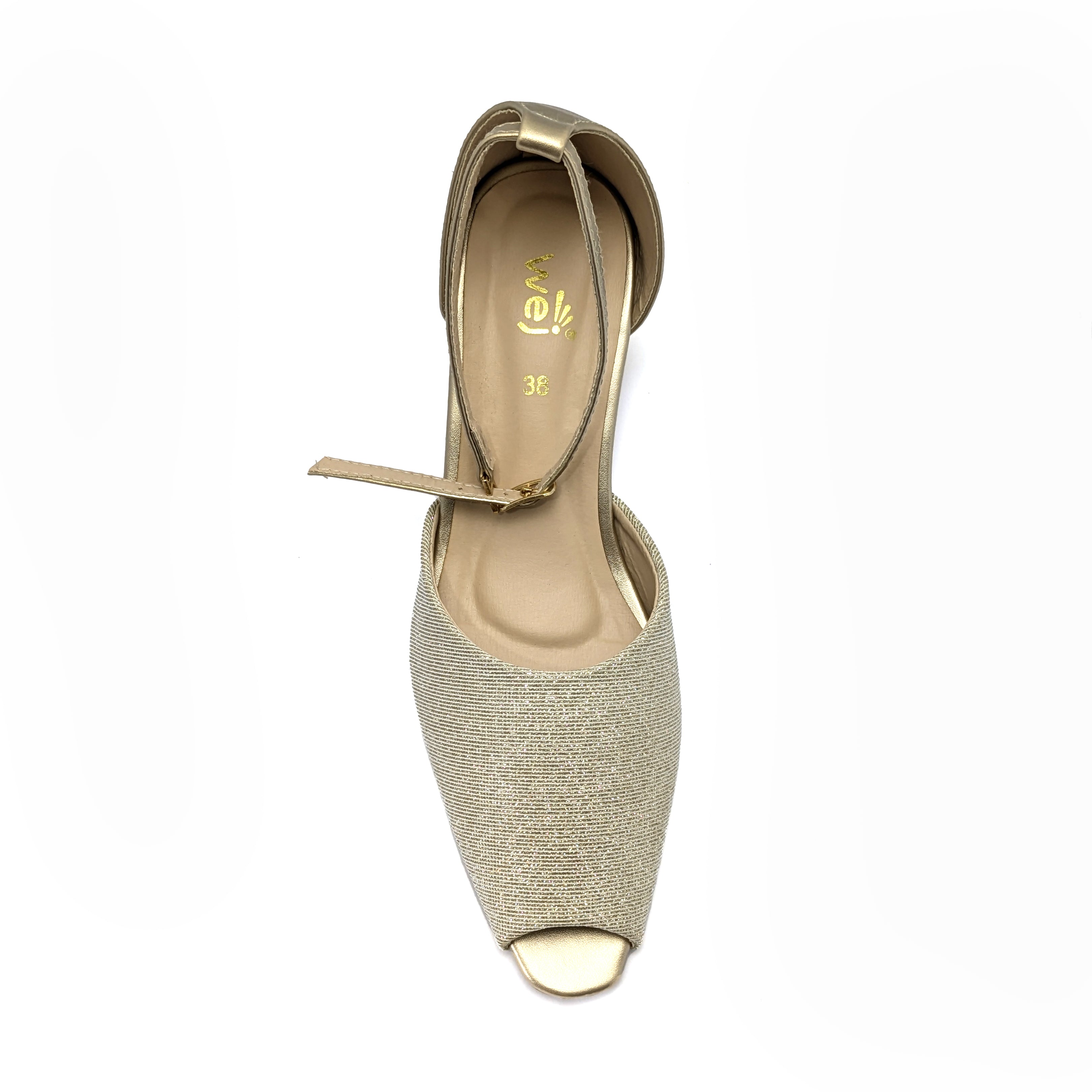Golden Formal Court Shoes