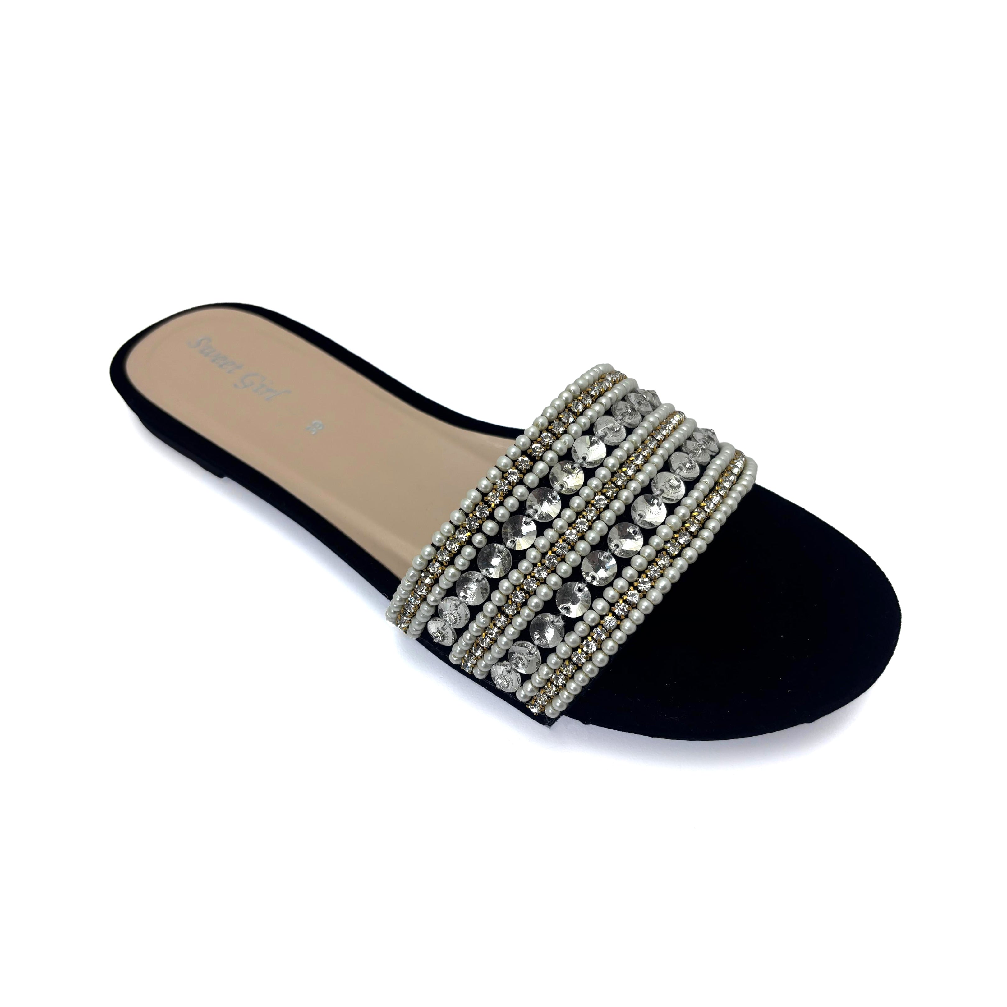 Black Fancy Slipper