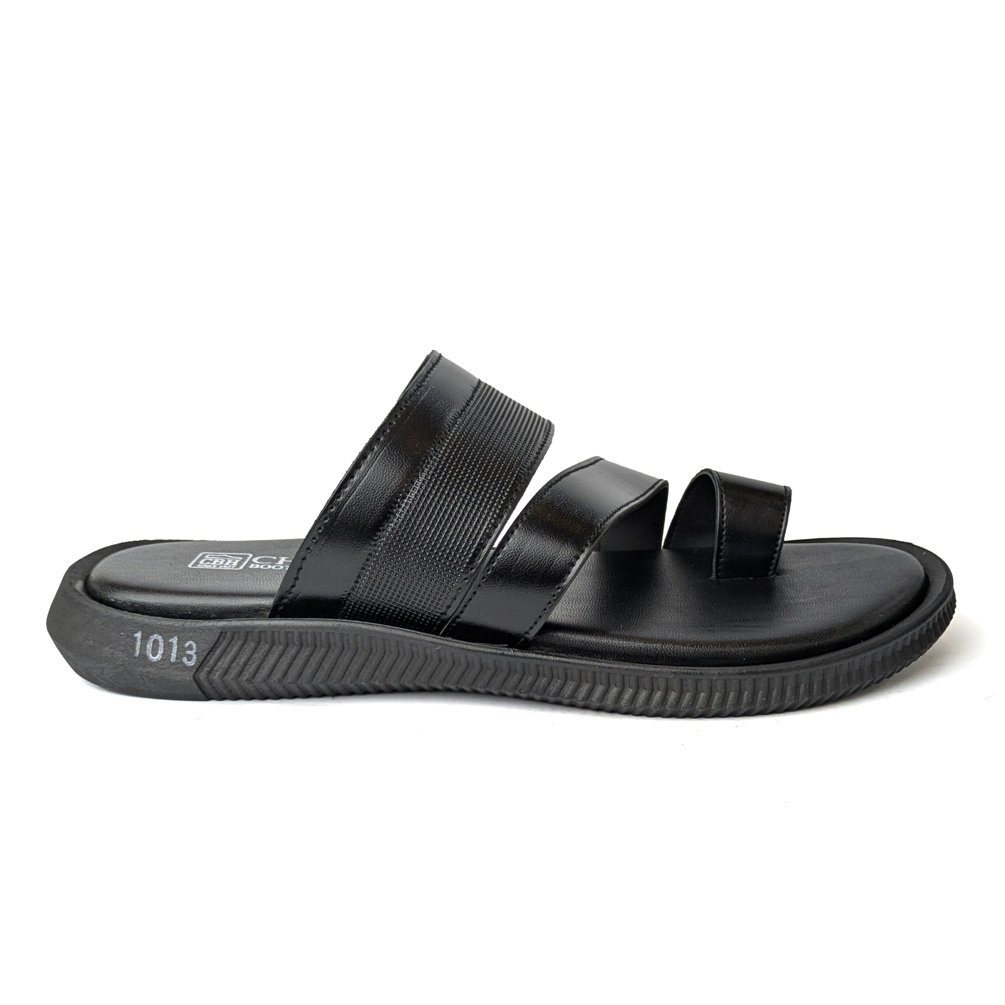 Black Casual Chappal