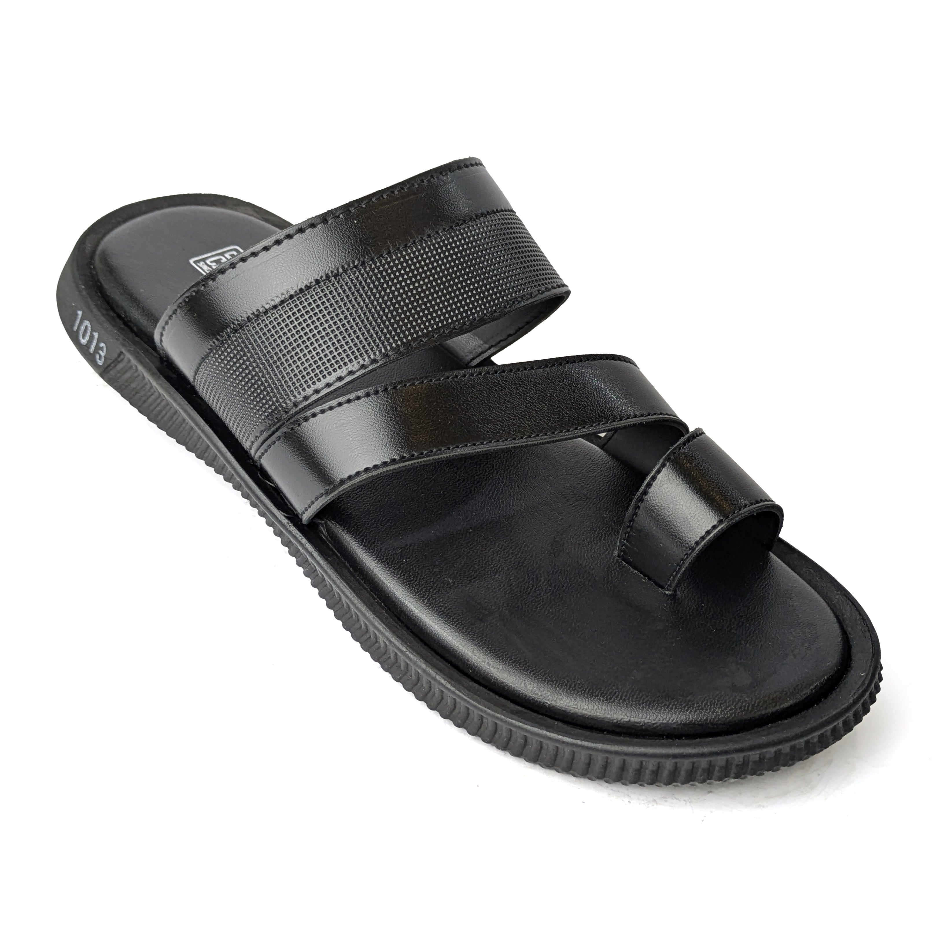 Black Casual Chappal