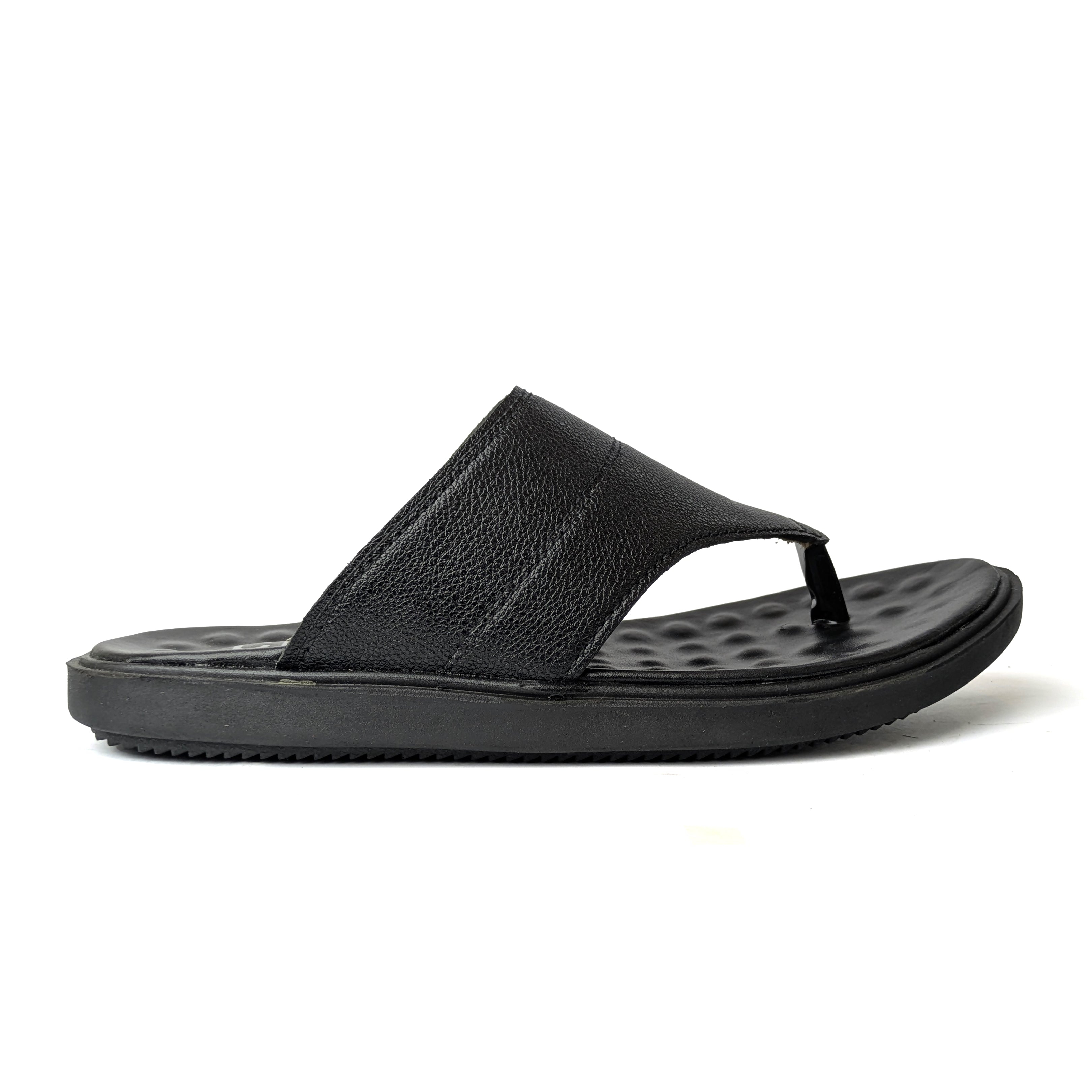 Black Casual Chappal